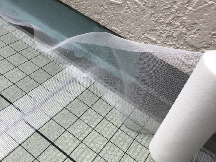 メッシュシート取付け