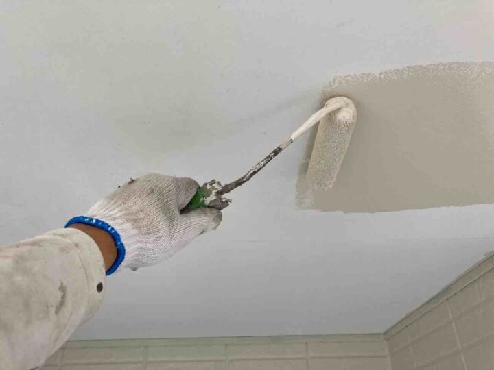 上裏 下塗り 施工状況