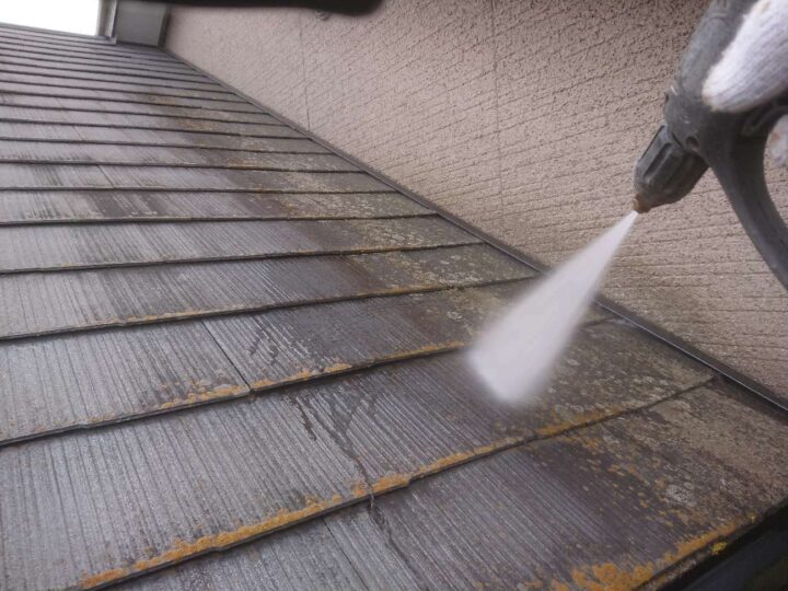 屋根 高圧洗浄