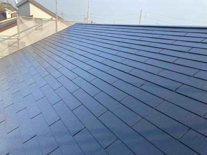 屋根塗装 上塗り完了