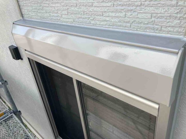 シャッターボックス 塗装完了