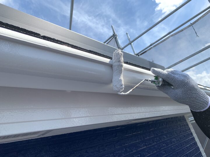 軒樋上塗り