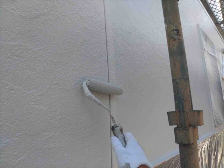 外壁塗装 上塗り 状況