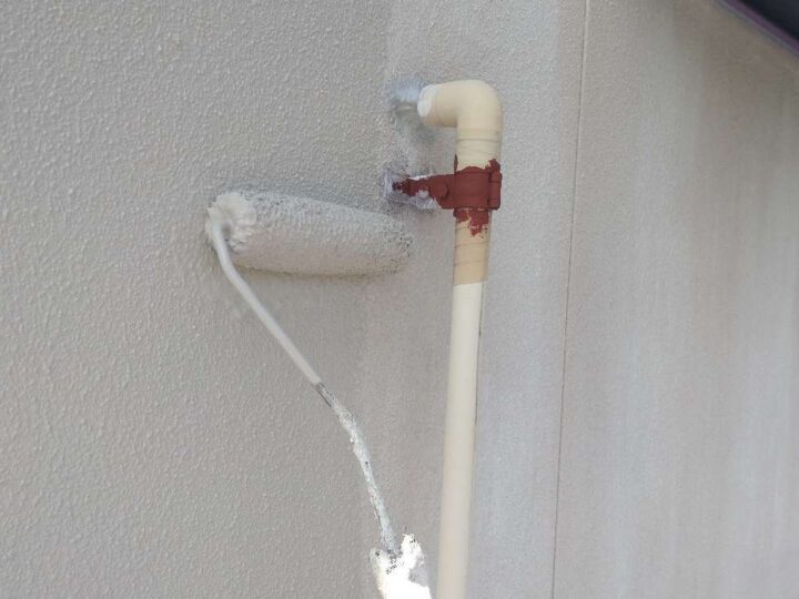 外壁塗装 中塗り