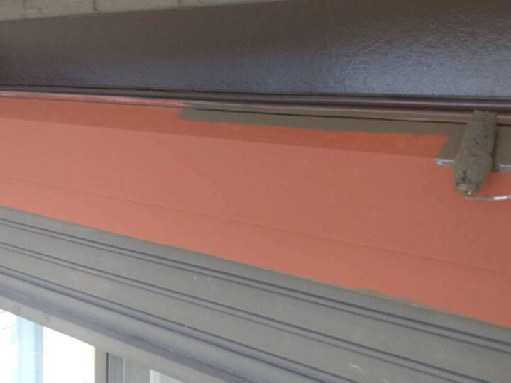 シャッターBOX 上塗り1回目