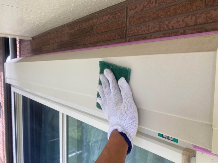 シャッターボックス ケレン作業