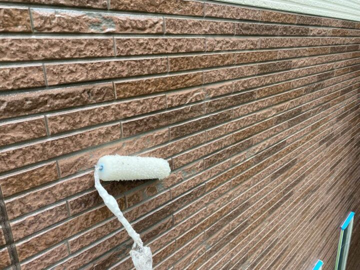 外壁塗装 クリア塗装2回目