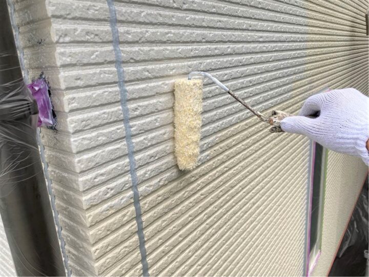 外壁塗装 下塗り 2F