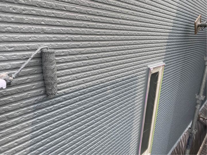 外壁塗装 上塗り 2F