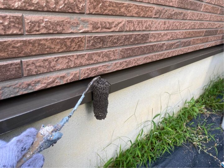 水切り 上塗り2回目