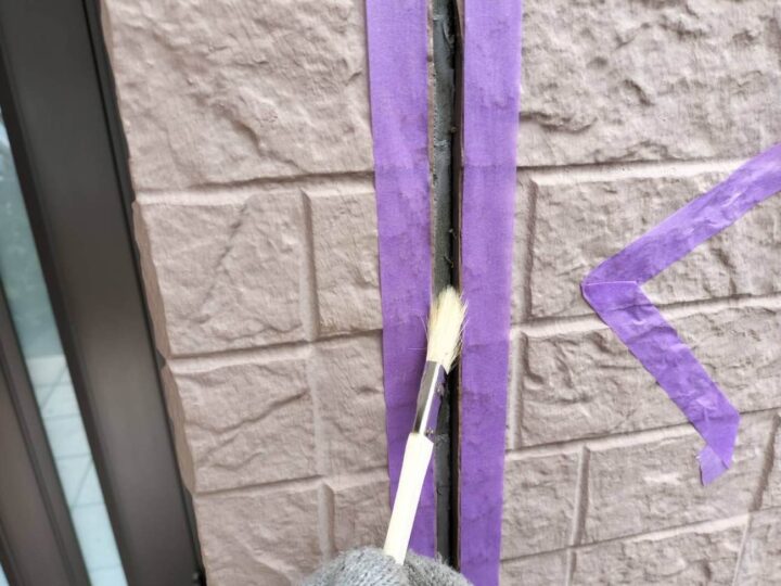 外壁 目地シーリング(プライマー塗布)