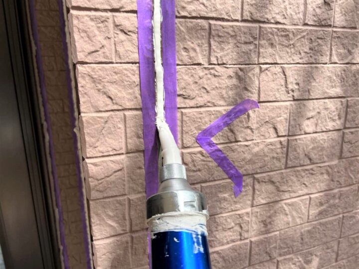 外壁 目地シーリング(材料充填)