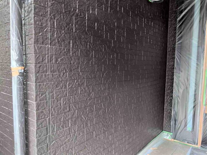 外壁塗装 中塗り 施工後