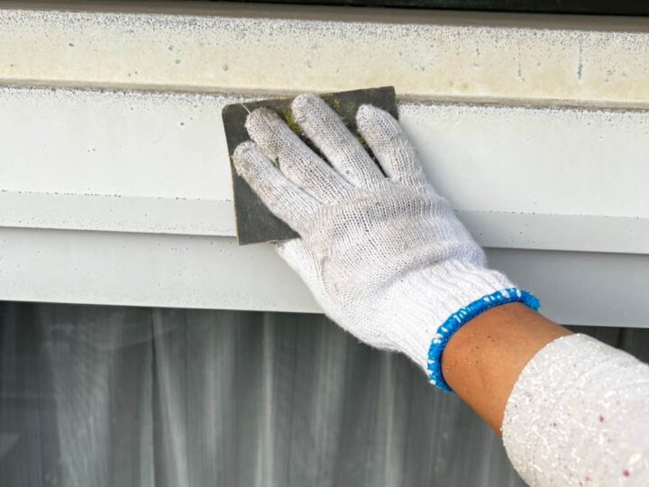 シャッターボックス ケレン作業