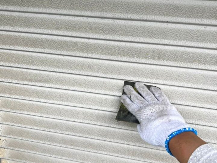 雨戸 ケレン作業