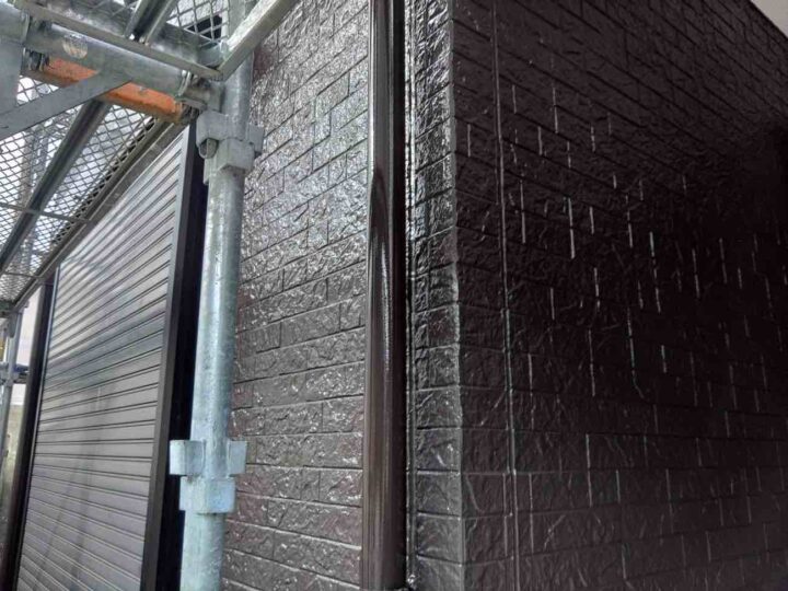 竪樋 上塗り2回目施工後