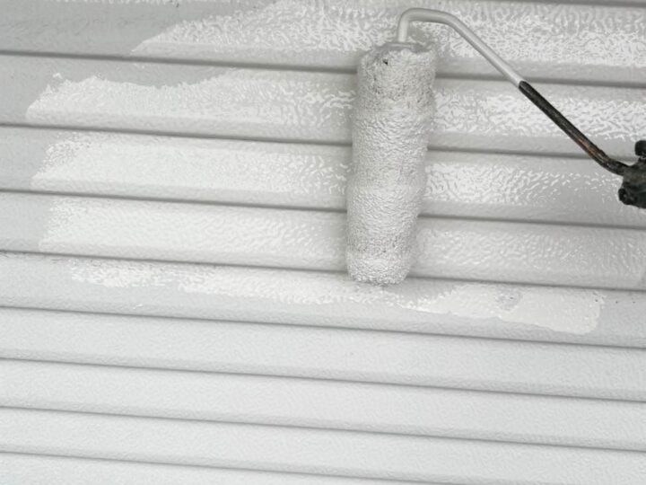 雨戸 上塗り2回目