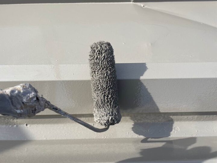 屋根塗装 上塗り