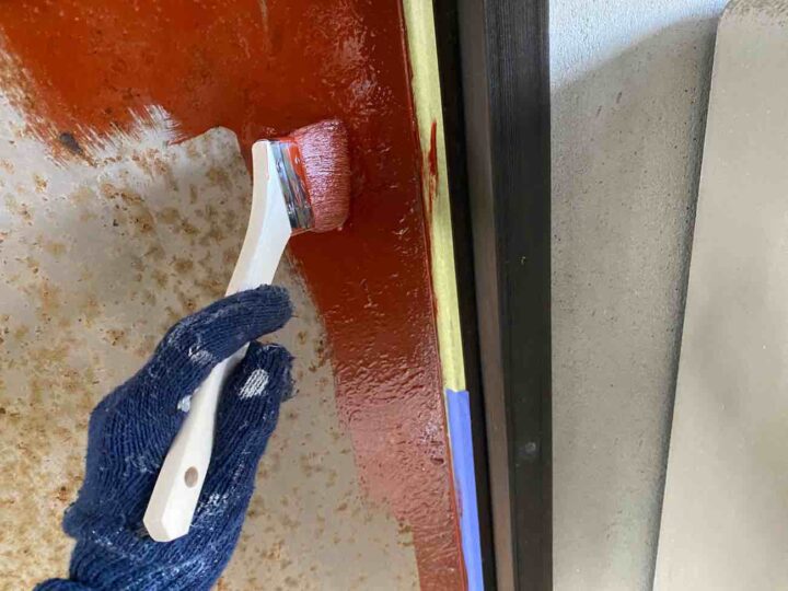 勝手口 サビ止め