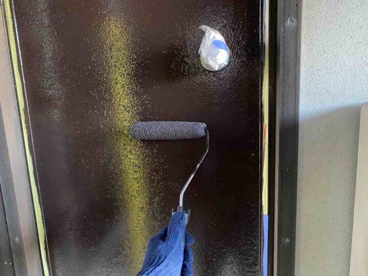 勝手口 上塗り2回目