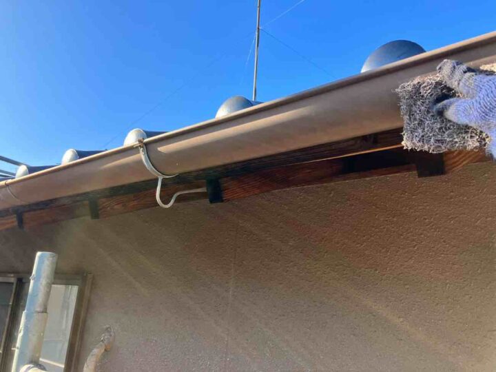 雨樋 ケレン作業