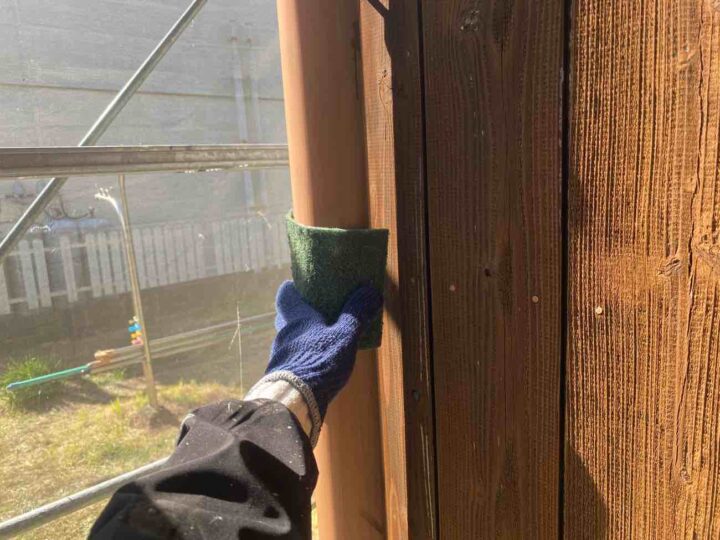 竪樋 ケレン作業