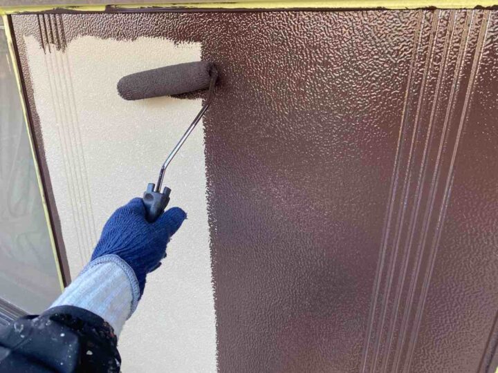 雨戸 上塗り1回目