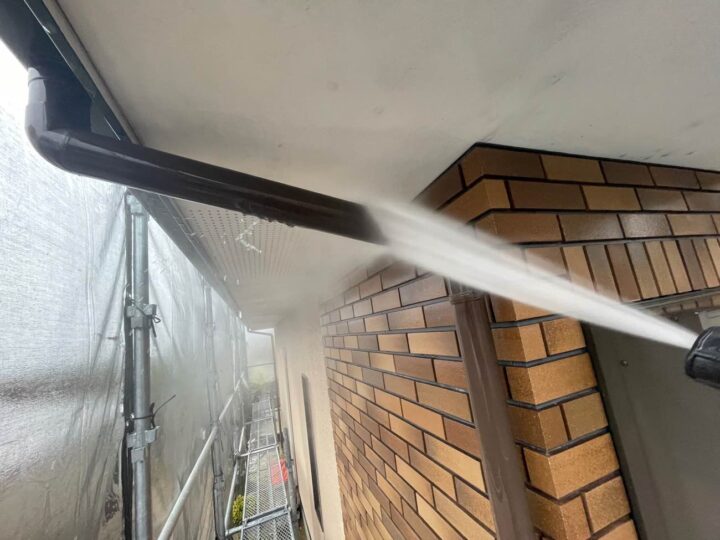 付帯部 高圧洗浄