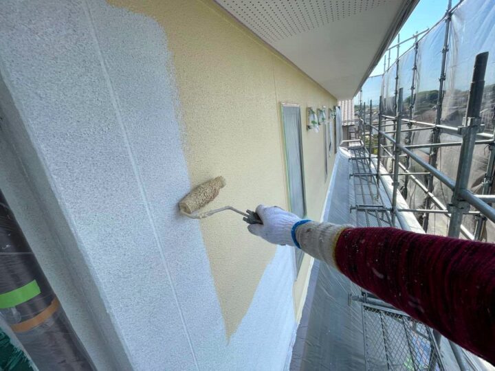 外壁塗装 2F中塗り