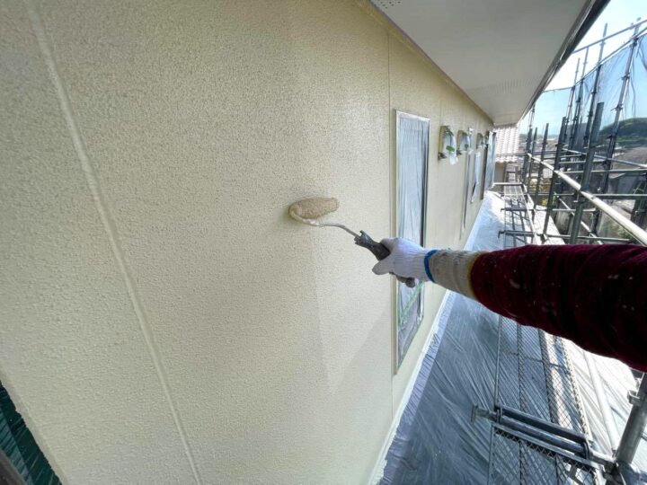 外壁塗装 2F上塗り