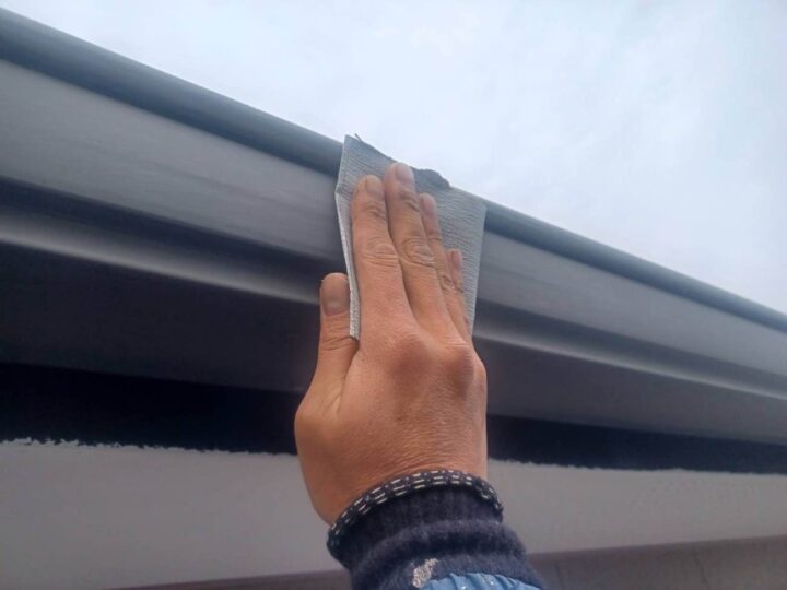 雨樋 ケレン作業