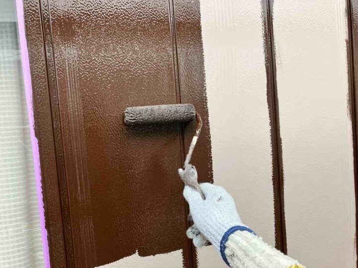 雨戸 上塗り1回目