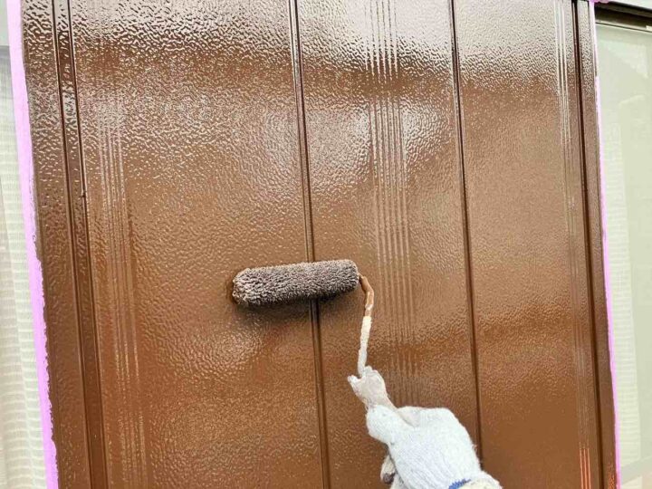 雨戸 上塗り2回目