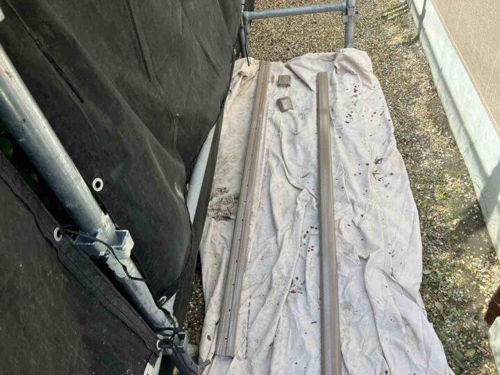 クーラーホースカバー 上塗り1回目 施工後