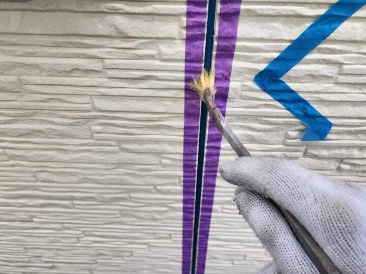 外壁 目地シーリング(プライマー塗布)