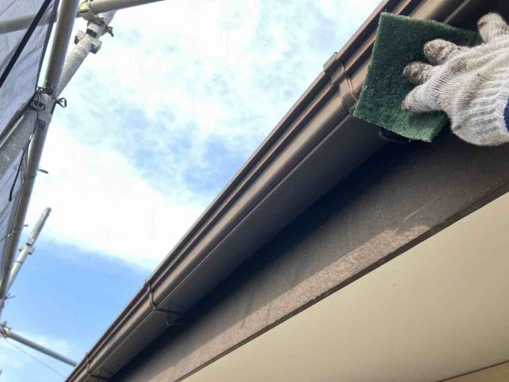 雨樋 ケレン作業