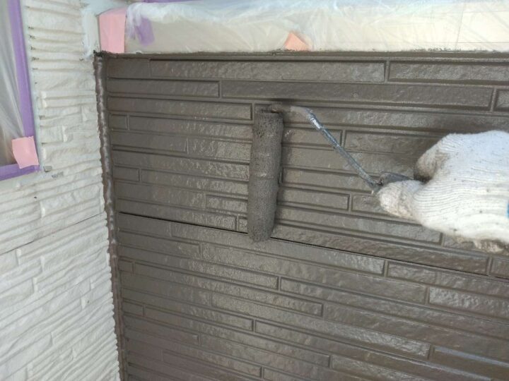 外壁塗装 南側上塗り