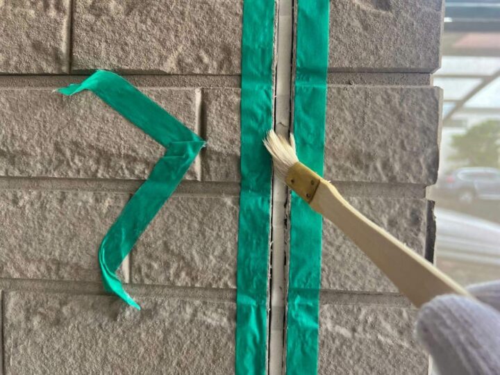 外壁 目地シーリング(プライマー塗布)