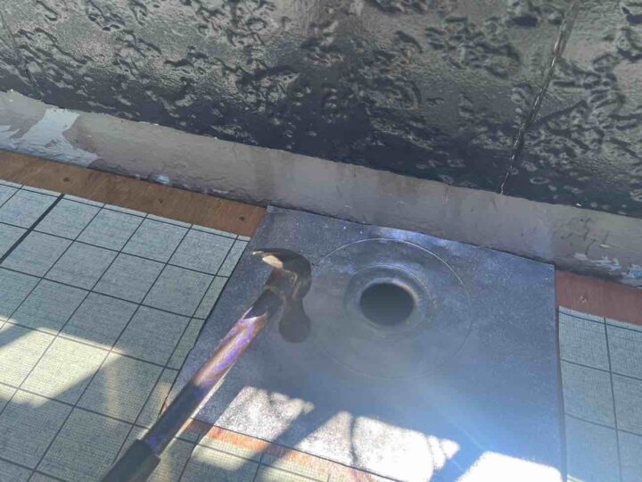 ベランダ 改修用ドレン取付
