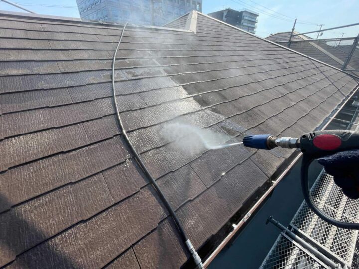 屋根塗装 高圧洗浄