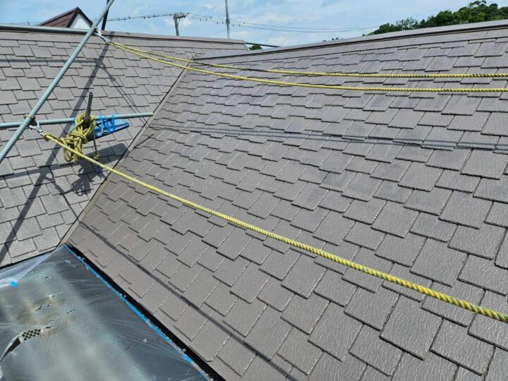 屋根塗装 中塗り 施工後