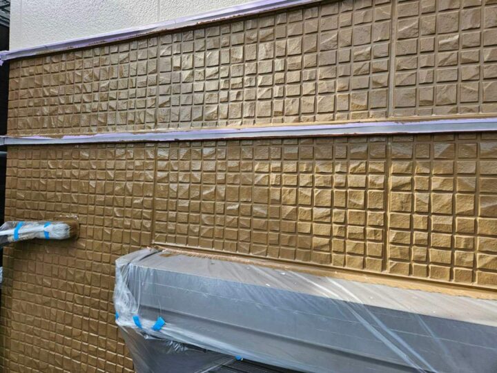 外壁塗装 中塗り 施工後