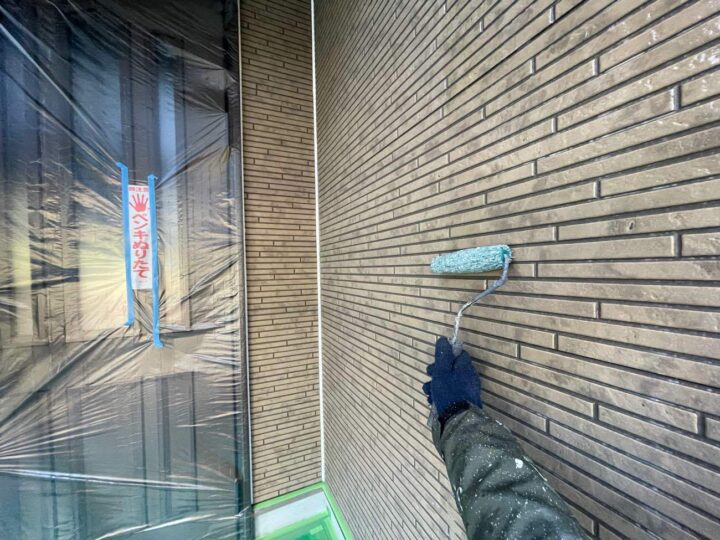 1F外壁塗装 下塗り