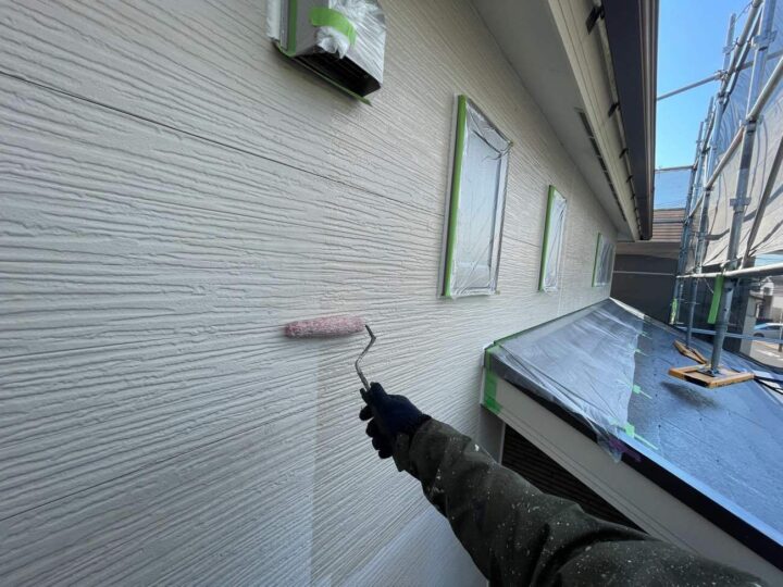 2F外壁塗装 下塗り