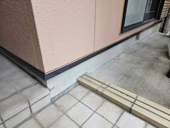 土台水切り 施工後