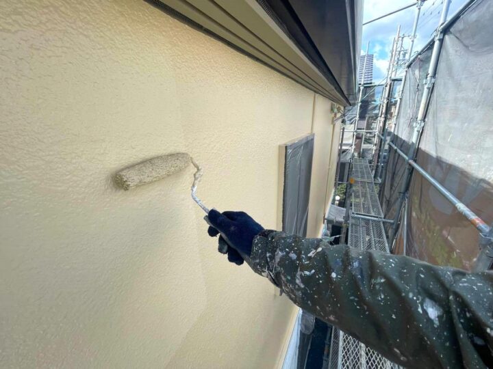 外壁塗装 上塗り