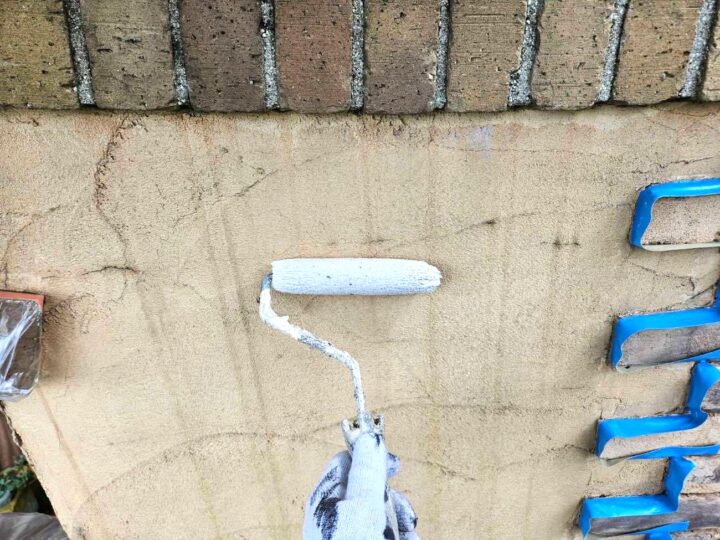 外塀 下塗り