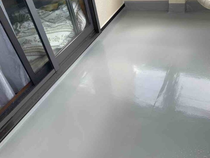 ベランダ防水 トップコート仕上げ