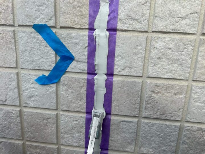 外壁 目地シーリング(ヘラ仕上げ)