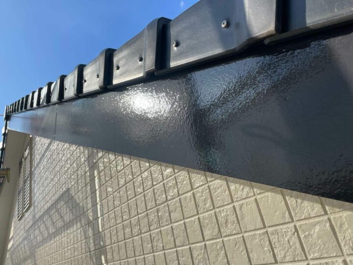 破風板 上塗り2回目 施工後